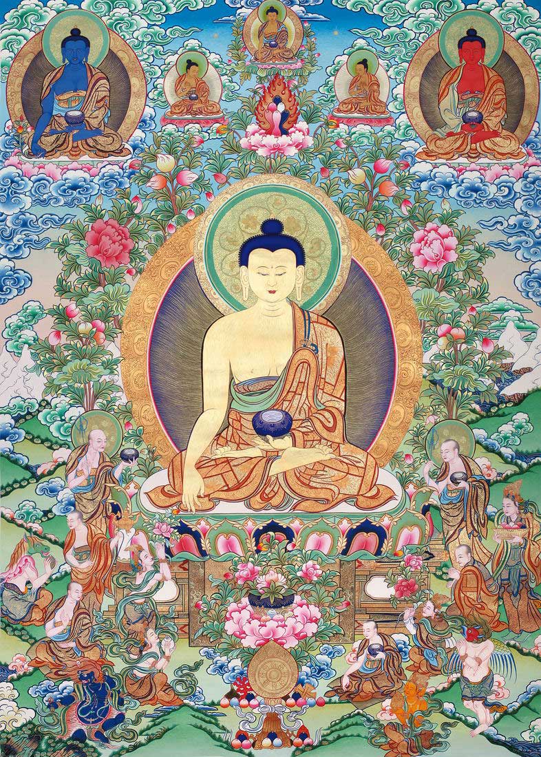 释迦牟尼佛 彩唐